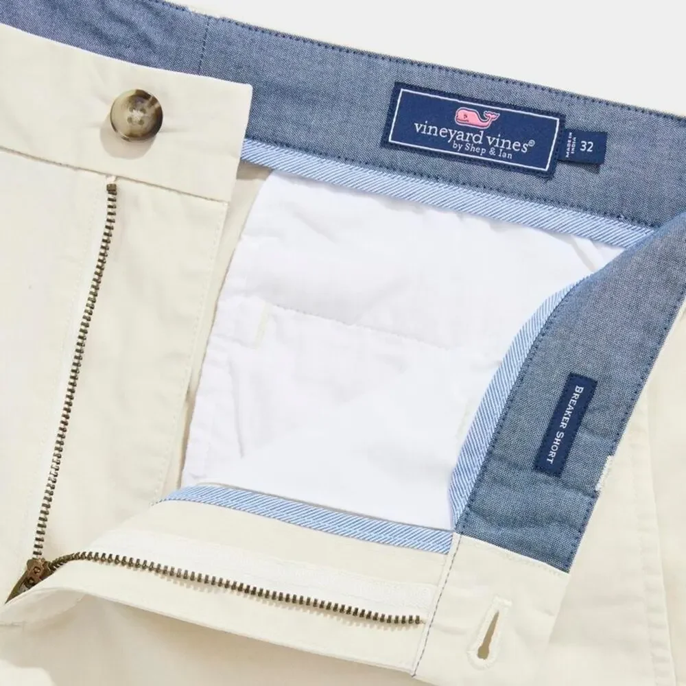 Vineyard Vines Men's Breaker Beige Flat Front Shorts Size 32